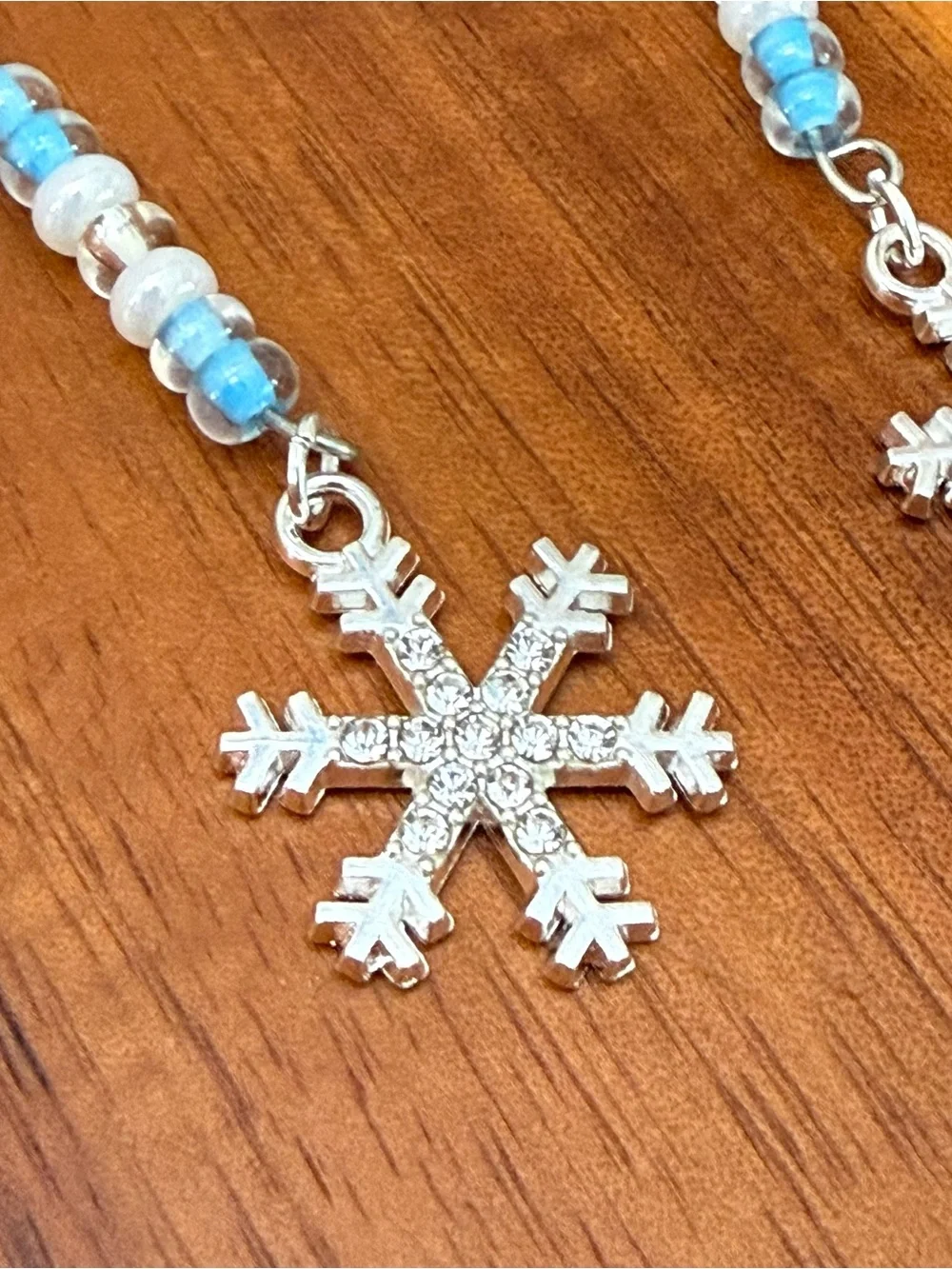 Handmade delicate snowflake